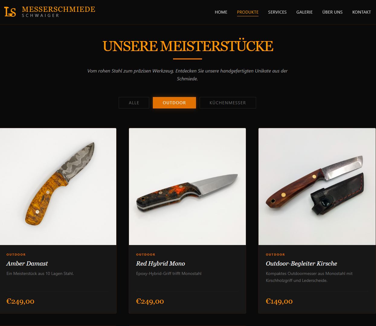 Unique Handmade Knives Collection